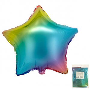Фольгированная звезда радужная - Шары и праздники