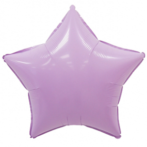 Фольгированная звезда сиренивый макарун - Шары и праздники