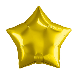 Фольгированная золотая звезда - Шары и праздники