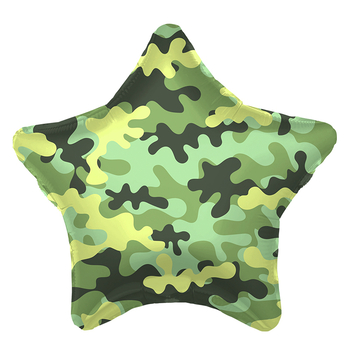 Фольгированная Камуфляж звезда - Шары и праздники